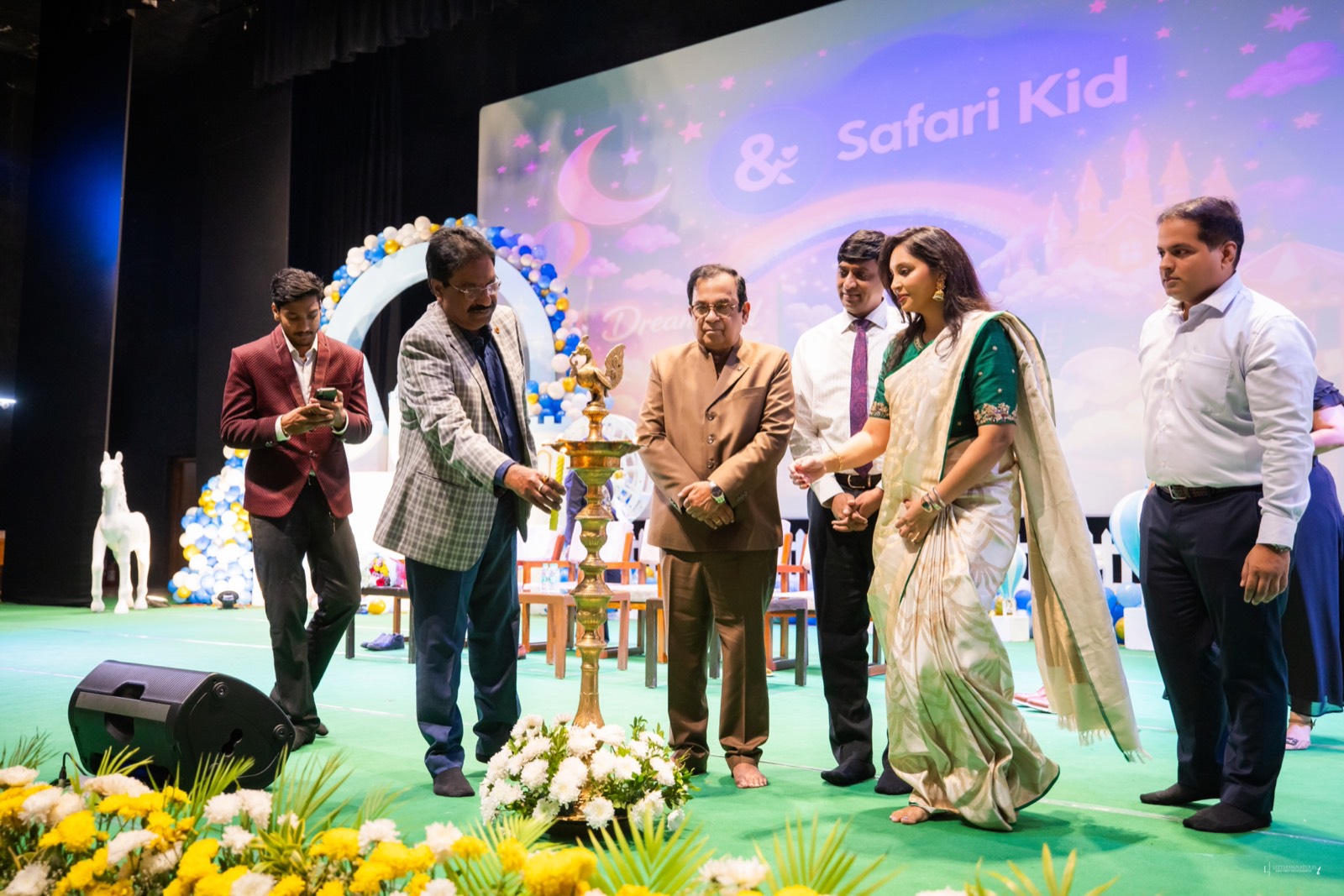 Lamp-lighting ceremony at Safari Kid Annual Day